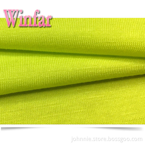 Single Jersey Solid Dye Polyester Spandex Knit Fabric